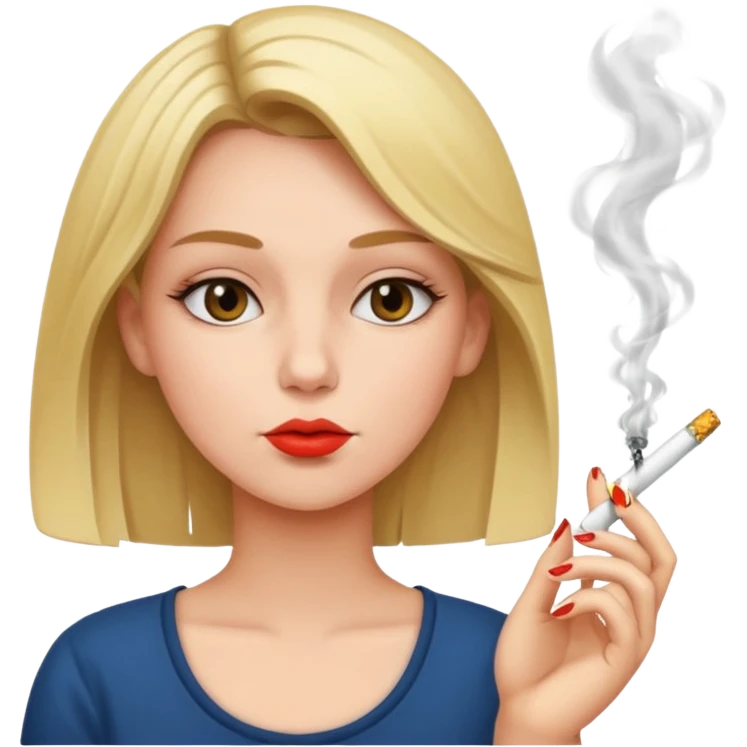 Girl smoking emoji