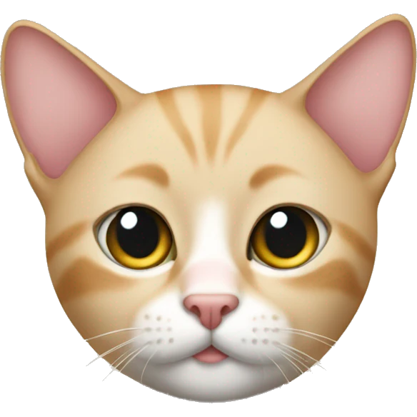Cat without body hair emoji