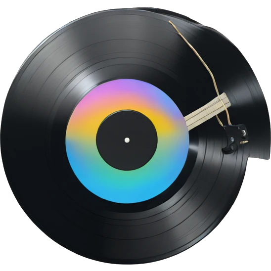vinyl record emoji