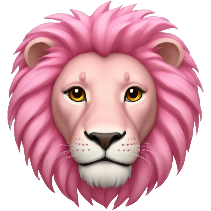 Pink lion  emoji