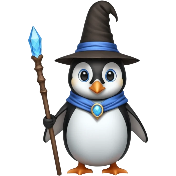 Penguin Wizard emoji