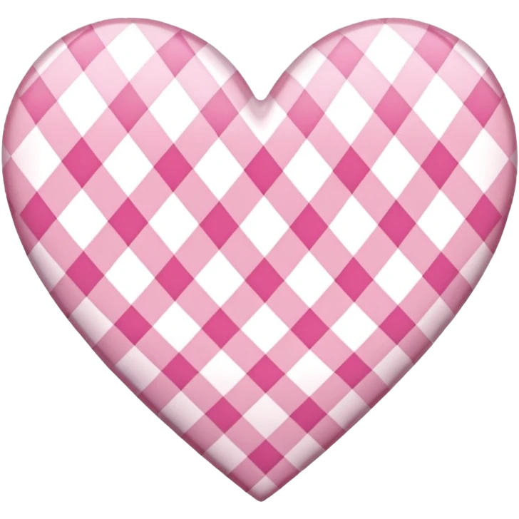 sakura heart with a plaid pattern emoji
