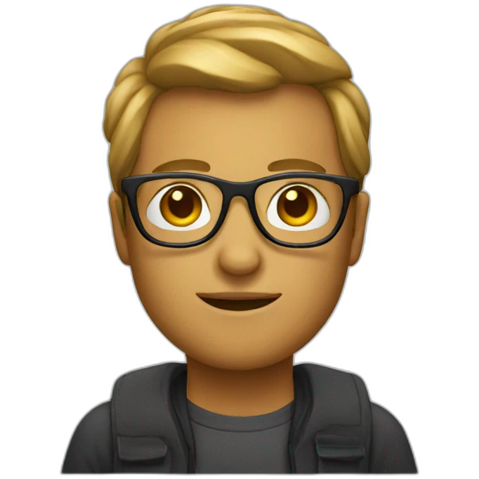 designer with glasses emoji