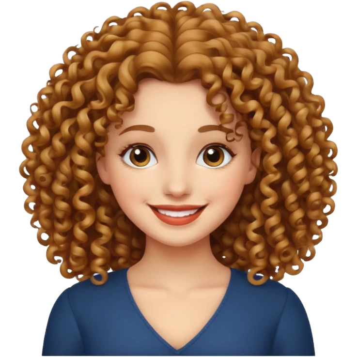 curly haired beautiful lady  emoji