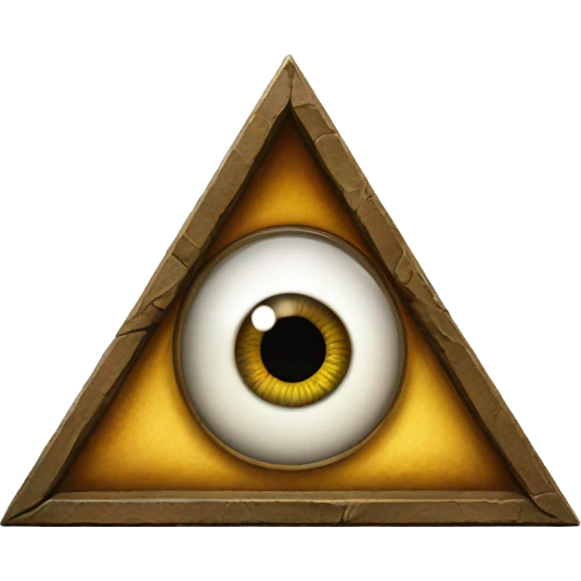The Masonic eye in the triangle emoji