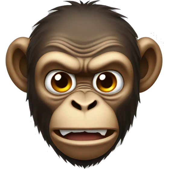 Angry monkey emoji