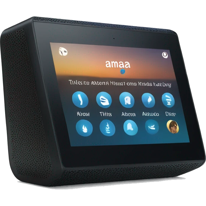 Amazon Alexa echo show device black emoji