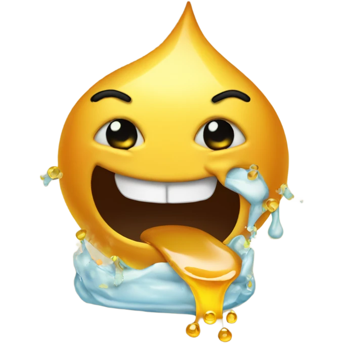 Emoji smiling vomiting honey emoji