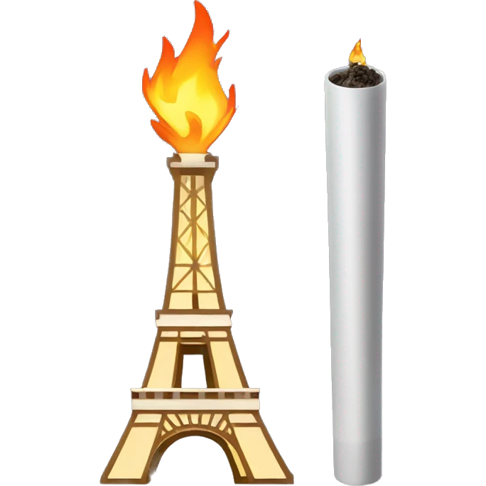 olympics  torch eiffel tower and me emoji