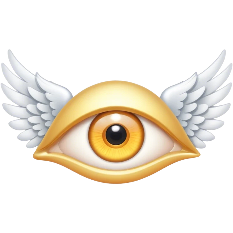Eye with angel wings emoji