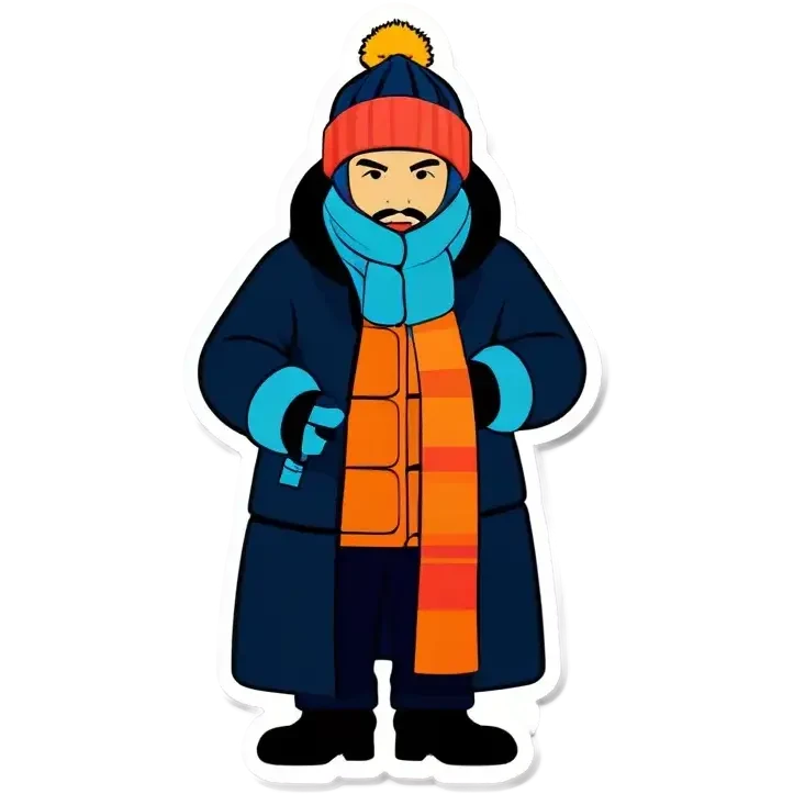 Eine Gruppe, die im Winter Shido fährt emoji