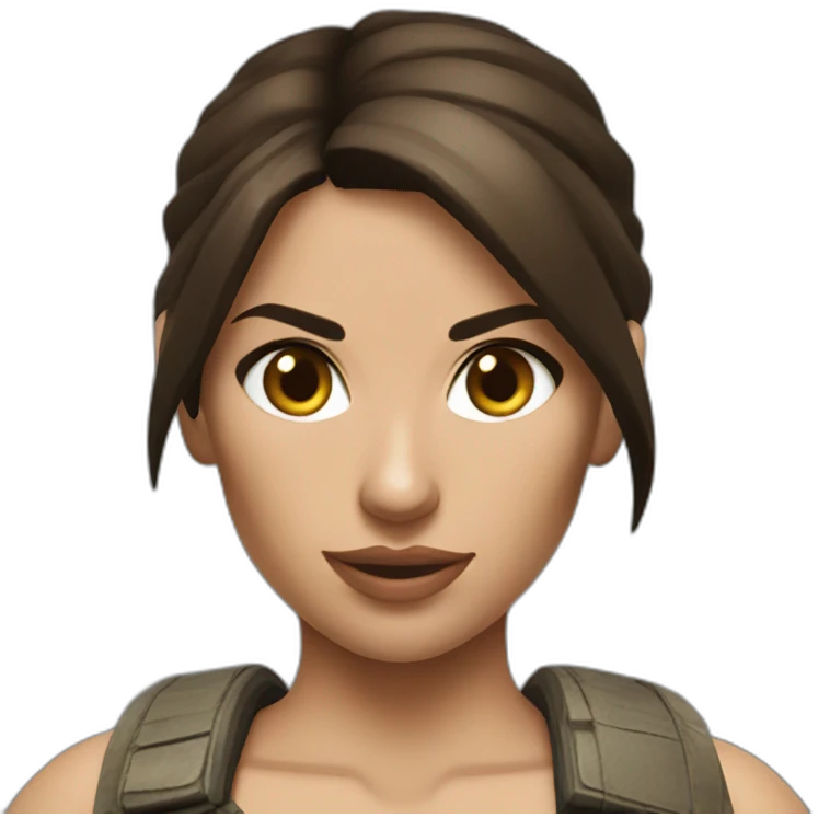 lara croft emoji