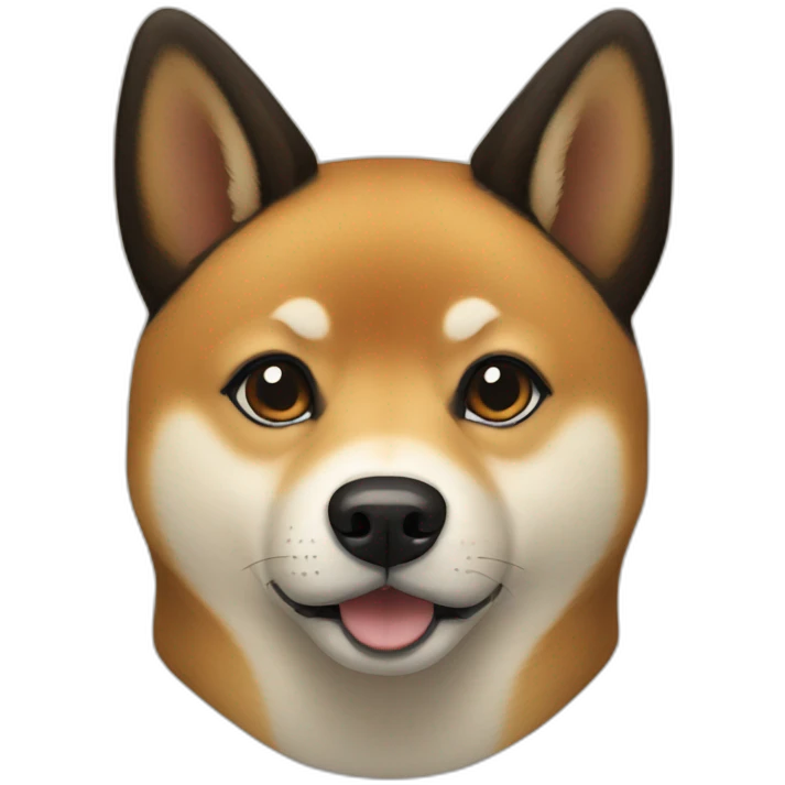 Black and tan Shiba inu emoji