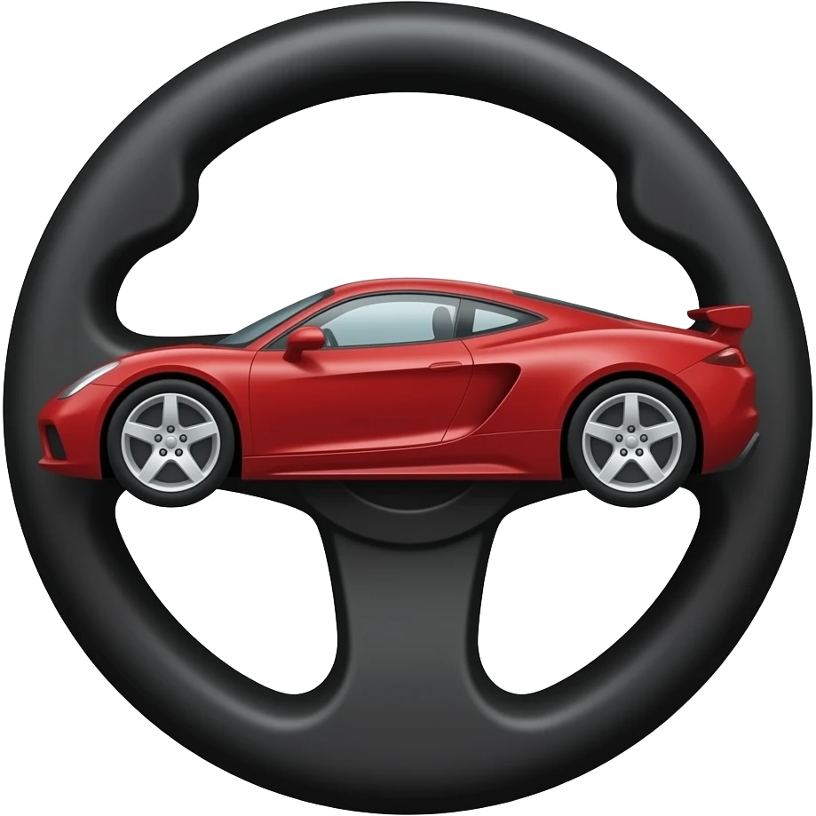 Claude code icon taking the wheel of a red sports car emoji