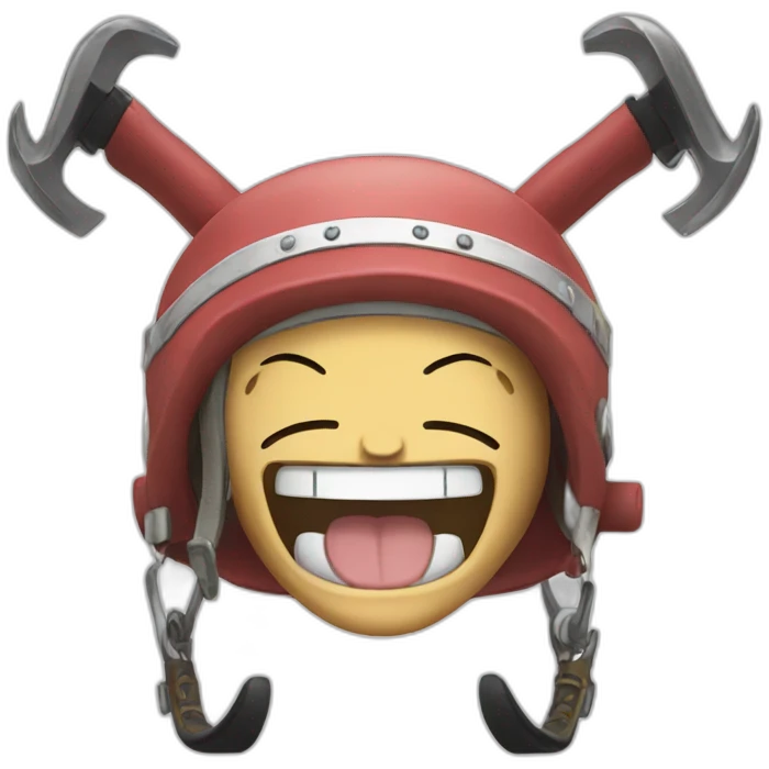 Chopper one piece laughing emoji