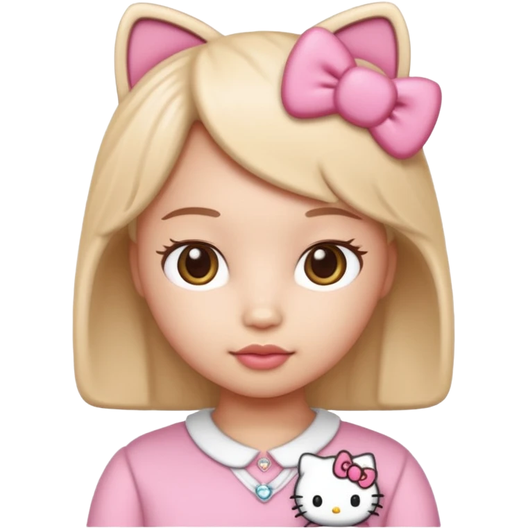  hello kitty style Human like emoji