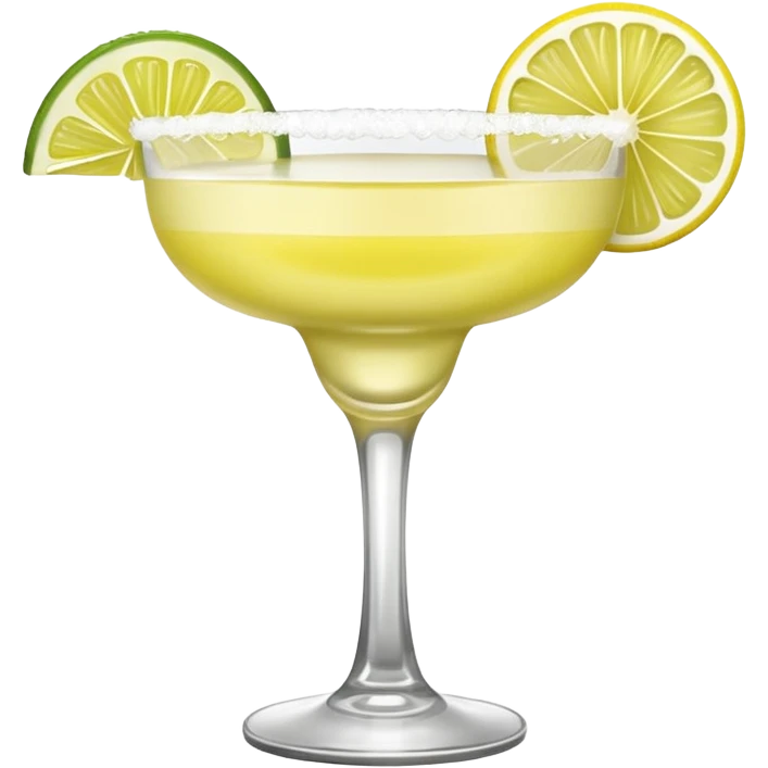 a classic margarita cocktail only one lemon  emoji
