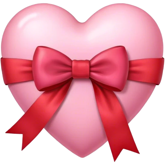 pink heart with bow emoji