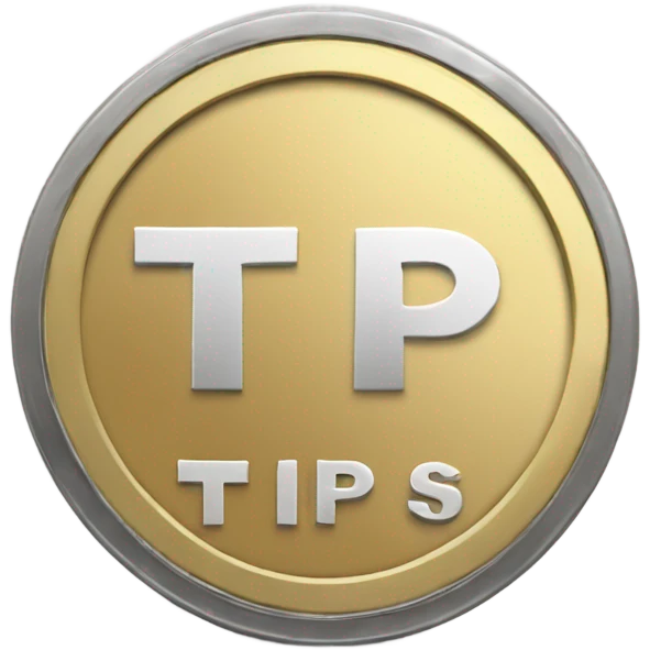 Coin with the text TIP on it emoji