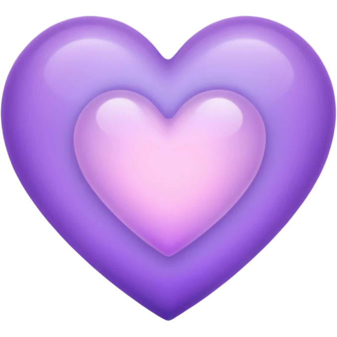 heart with a soft purple glow emoji