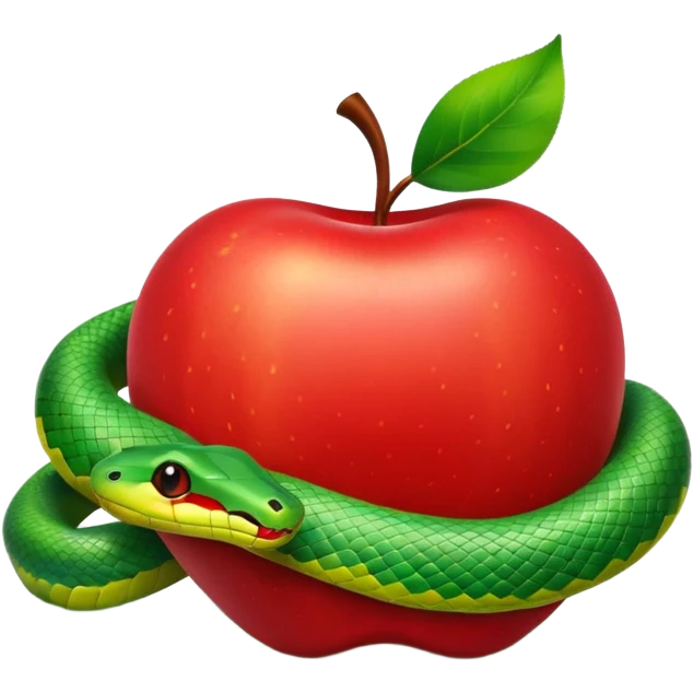 Snake apple  emoji