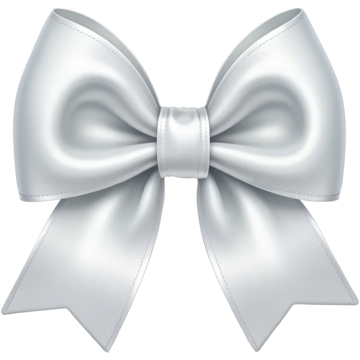 white satin bow emoji