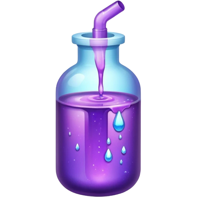 glitter purple medicine emoji