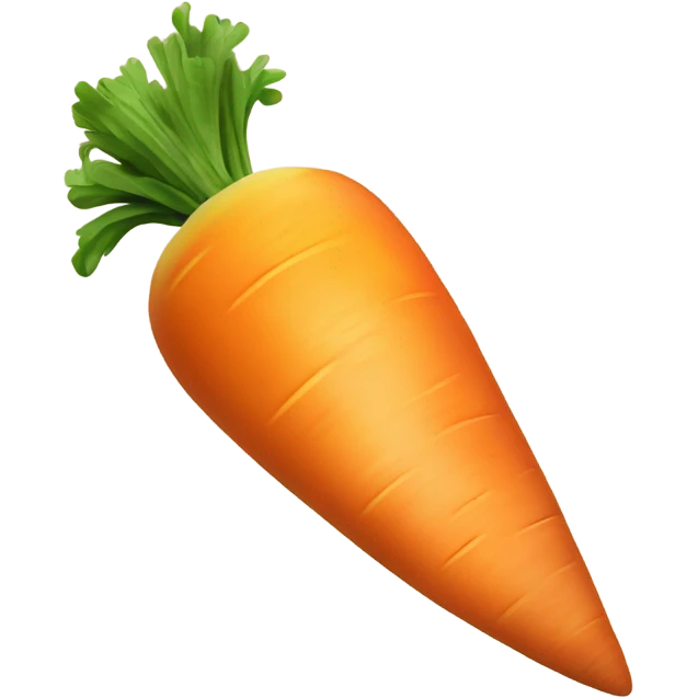 Carrot going into a yellow Peach  emoji