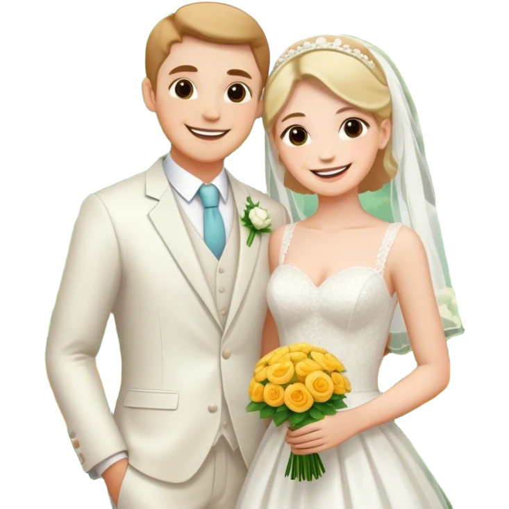 wedding bliss in the garden emoji