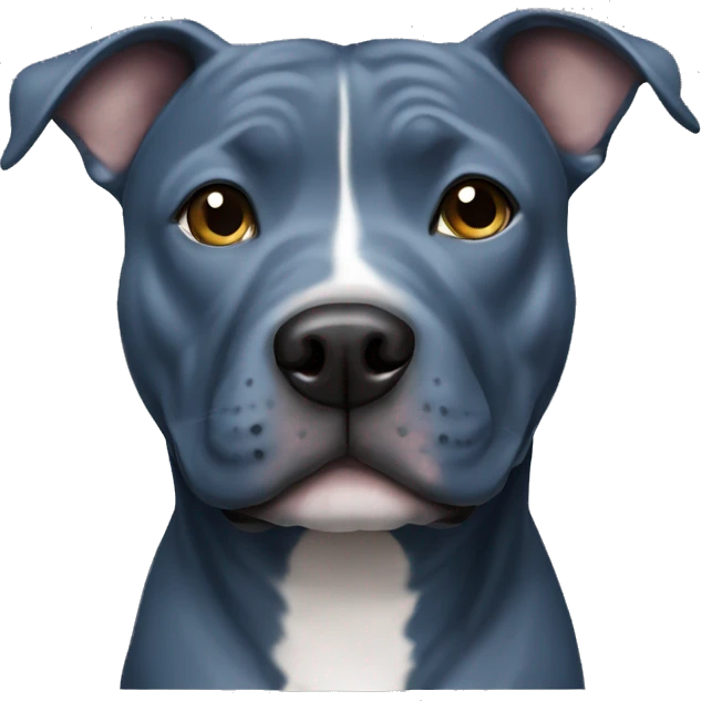Blue staffy emoji
