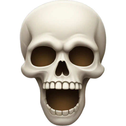 Speaking skull emoji