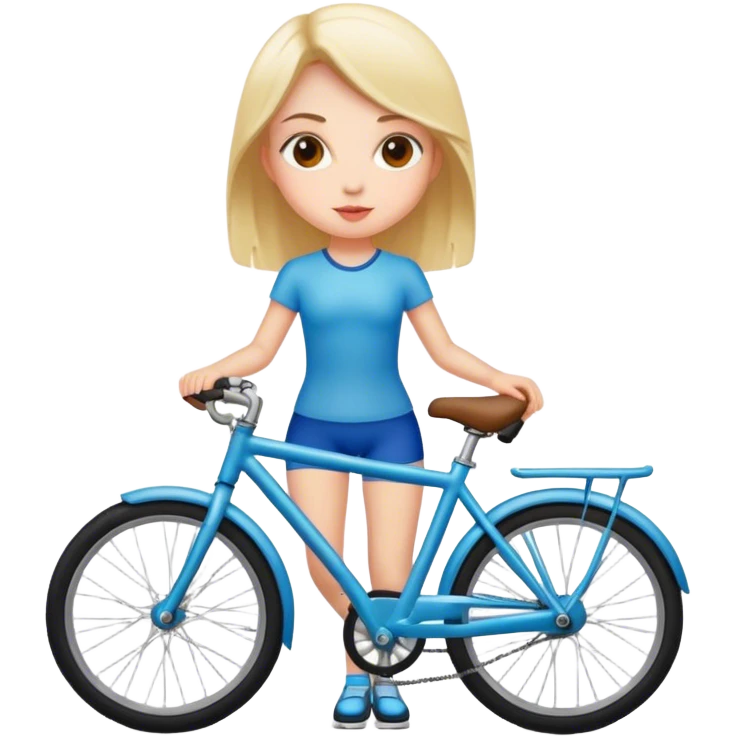 girl on a bike emoji