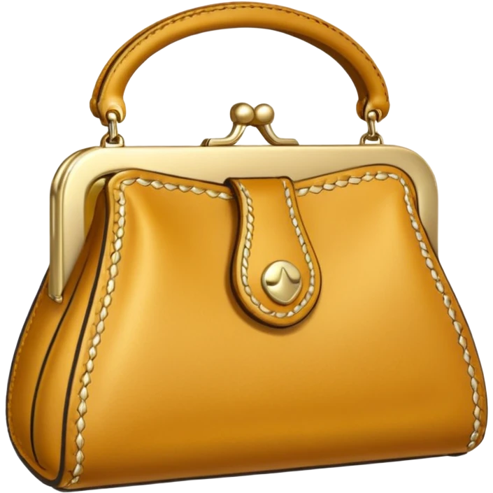 golden luxury purse emoji