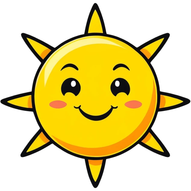 smiling sun emoji