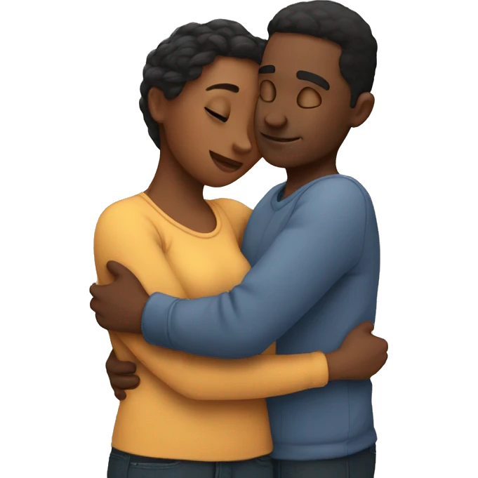 Couple cuddle emoji