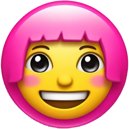 A cute button emoji