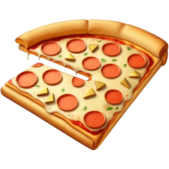 Pizza with gold bars emoji