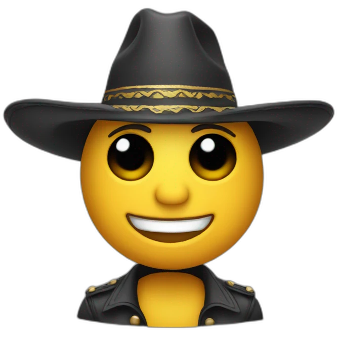 Cantautor con sombrero emoji