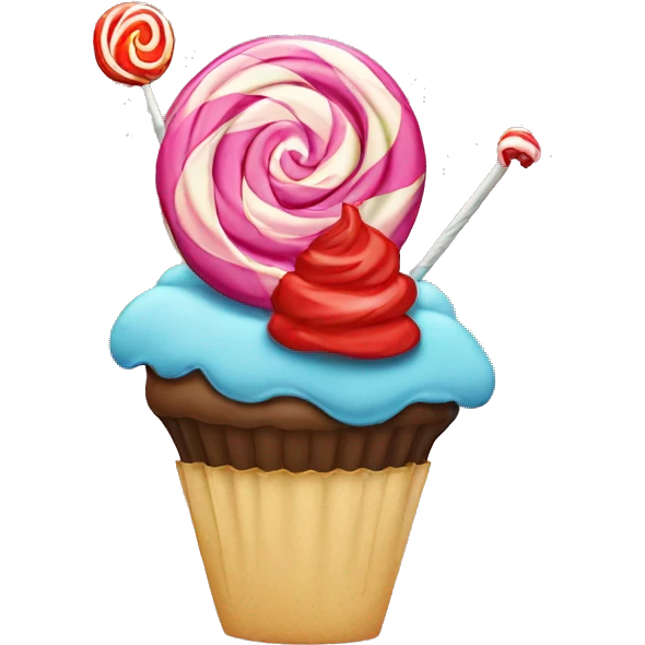 Lollipop and cupcakes  emoji