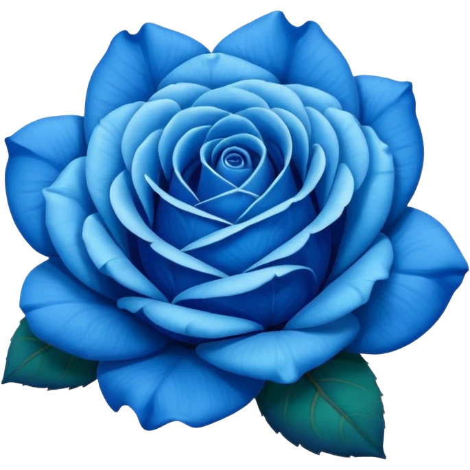Blue rose emoji