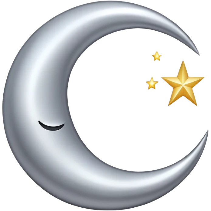 crescent moon emoji