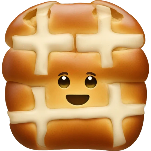 Hot cross bun emoji