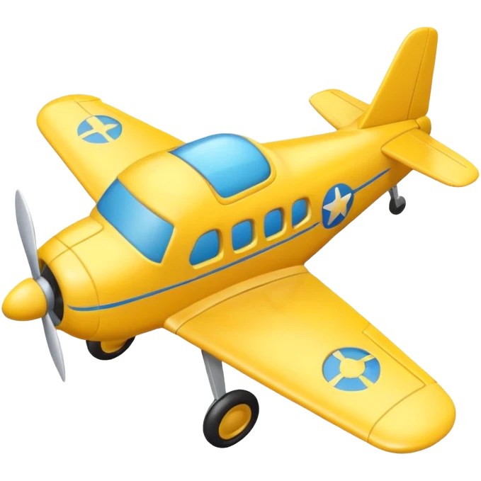 toy yellow plane emoji