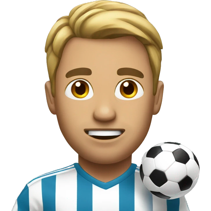 Man play soccer emoji