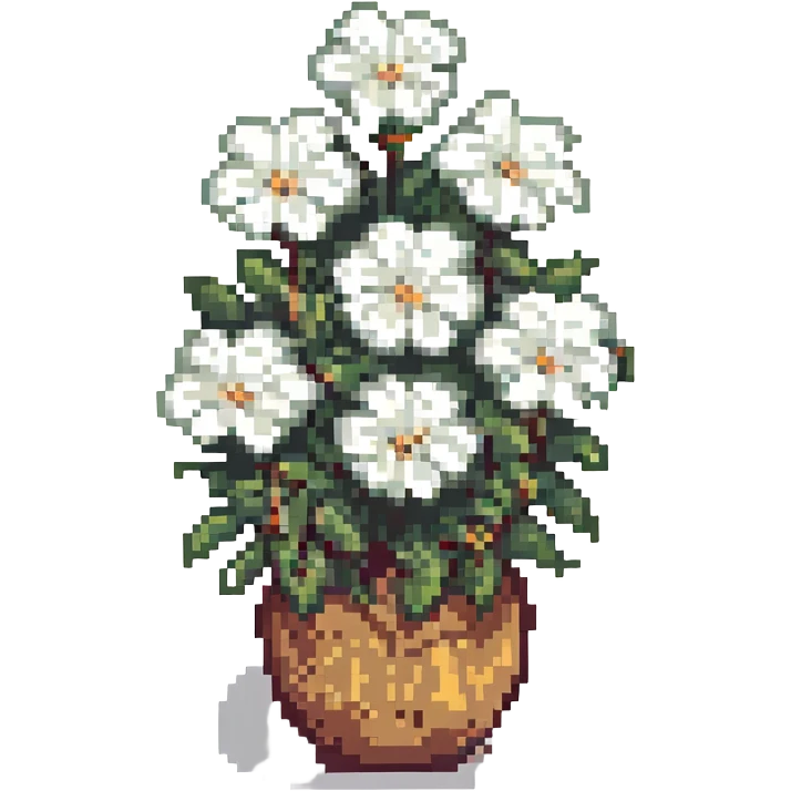 white flowers emoji