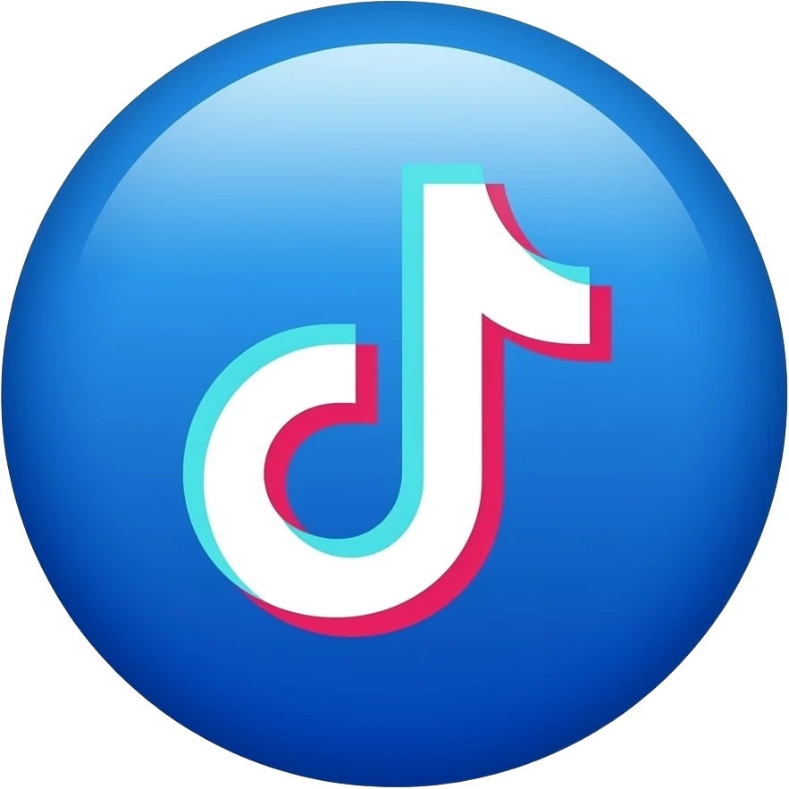 Tiktok azul Verificación emoji
