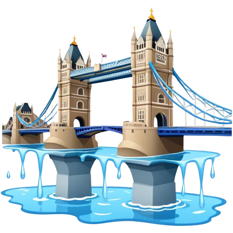 London bridge with water but no sky emoji
