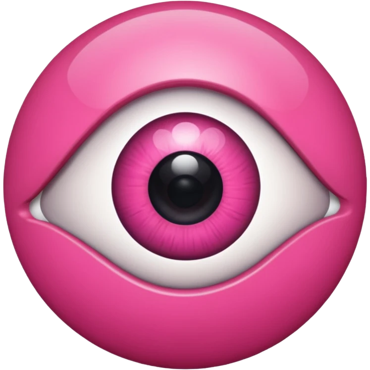 eyeball pink is my new apple emoji
