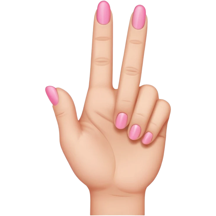 Pink middle finger  emoji