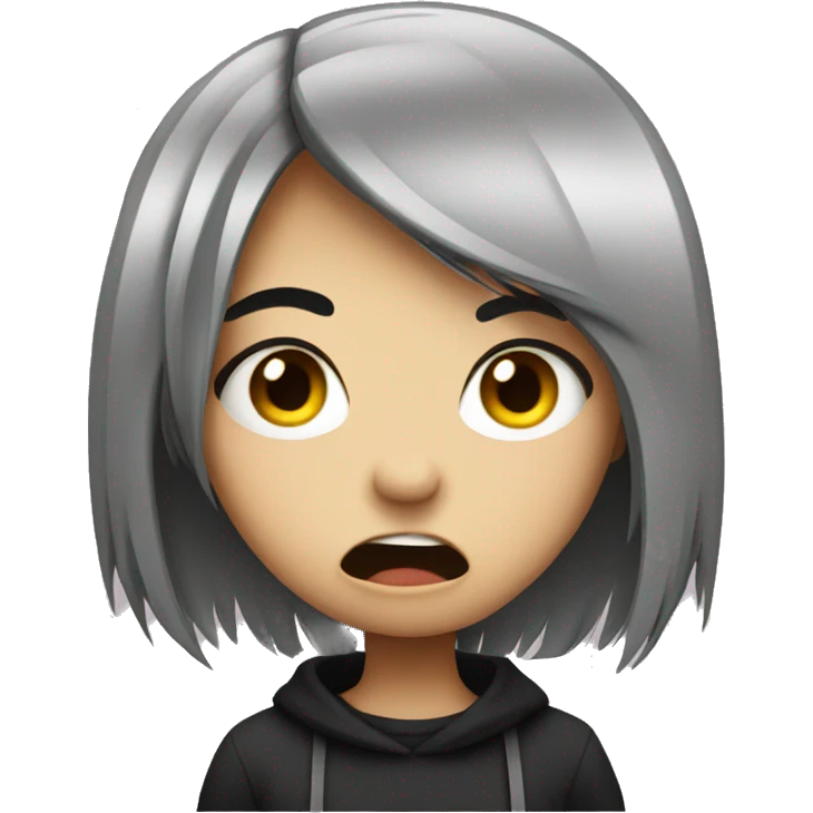 shocked emo girl emoji